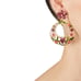 128 Kate Spade berry floral hoop Earrings -