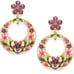 128 Kate Spade berry floral hoop Earrings -