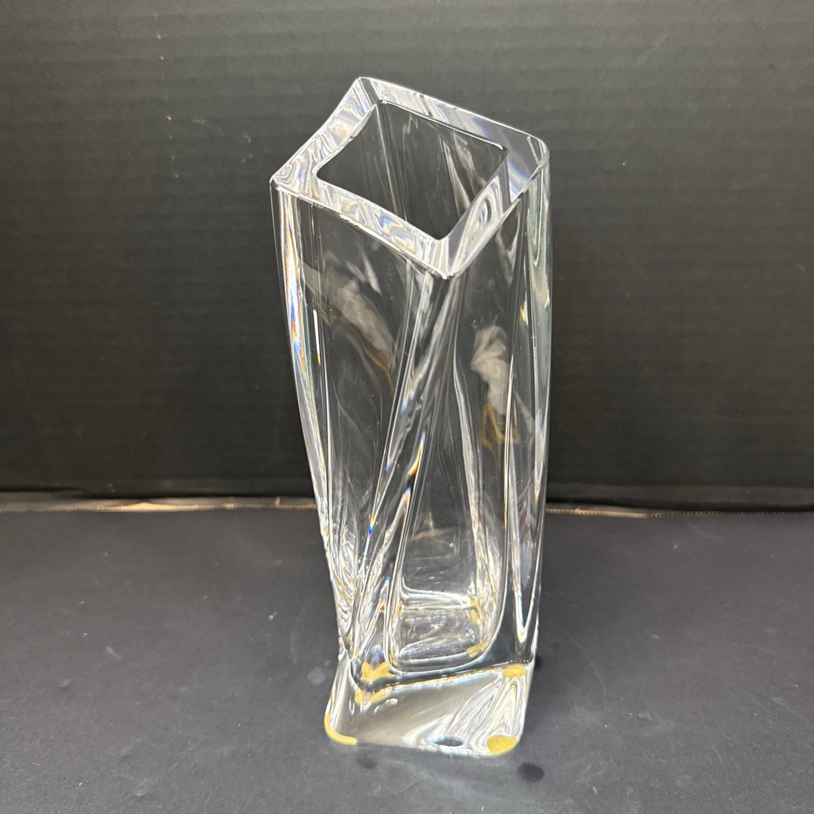 Kosta Boda Goran Warff Signed Crystal Vase 48923