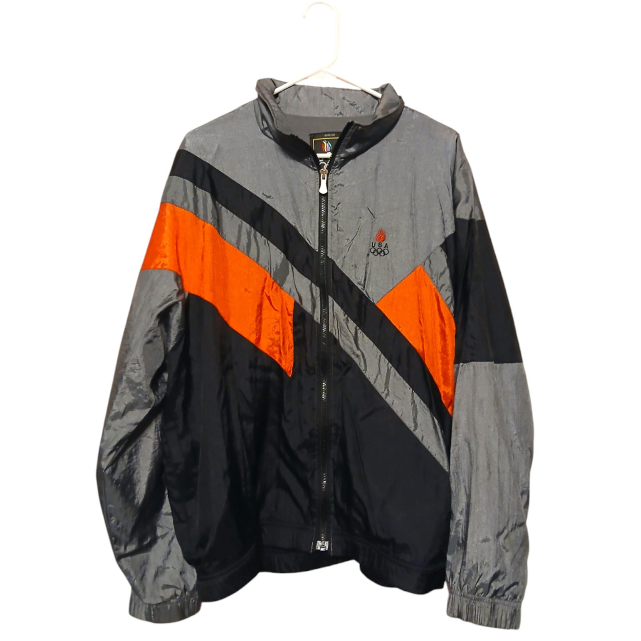 Vintage 90s USA Olympics Team Jcpenny Men's Large Windbreaker Zip-Up Jacket