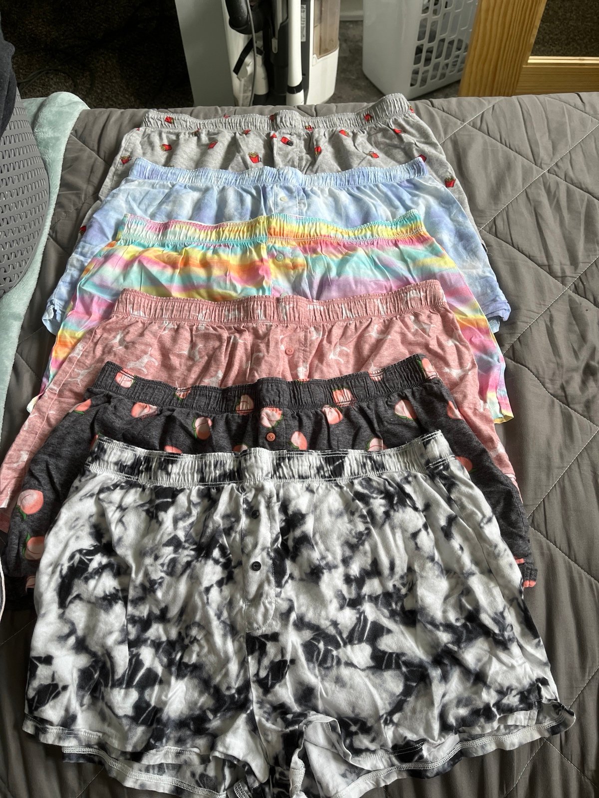Pink sleep shorts