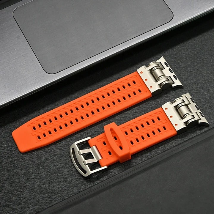 Only Band - Silicone bracelet band for Apple Watch Ultra 49mm Titanium Strap