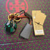 Burberry Beasts Leather Key Charm and Padlock Bag Charm