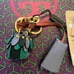 Burberry Beasts Leather Key Charm and Padlock Bag Charm