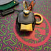 Burberry Beasts Leather Key Charm and Padlock Bag Charm
