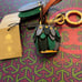 Burberry Beasts Leather Key Charm and Padlock Bag Charm