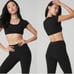 Alo Yoga Blissful Henley Ribbed Bra Top
