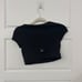 Alo Yoga Blissful Henley Ribbed Bra Top