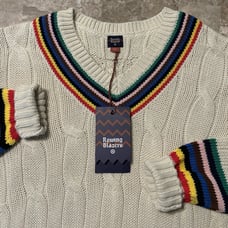 Rowing Blazers Target Sweater Mens Small Croquet Tennis Cable Knit NEW NWT