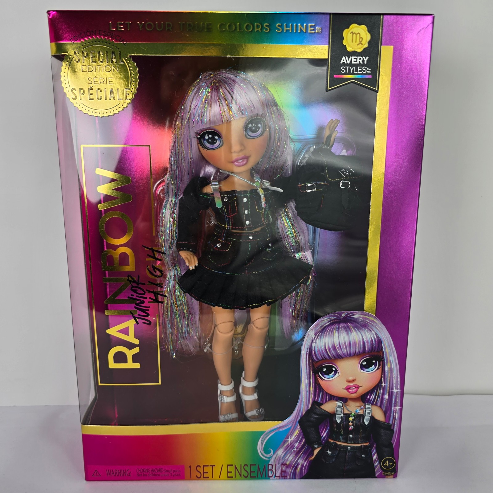 Rainbow High Junior High Special Edition Avery Styles Fashion Doll New!