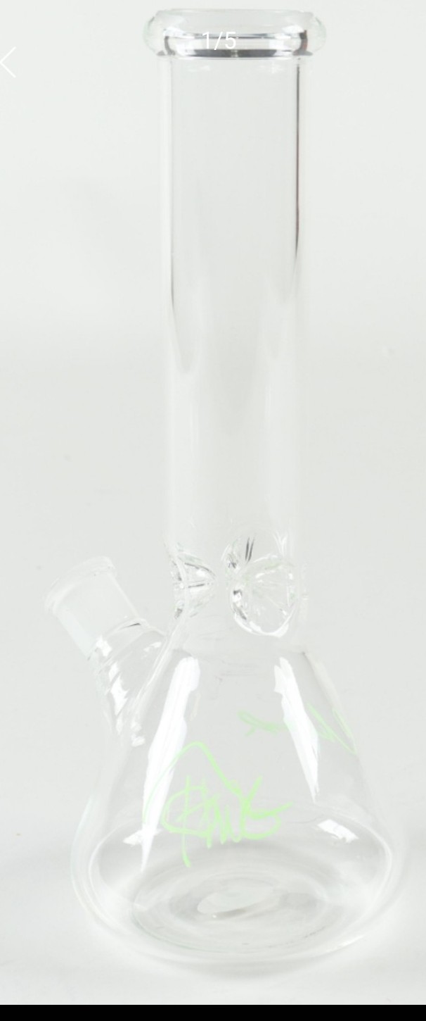 Cheech Marin & Tommy Chong Signed Glass (JSA)