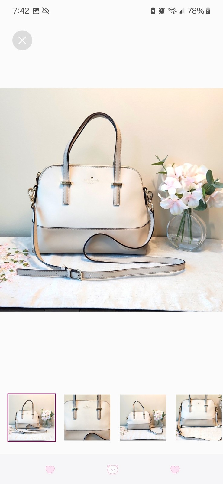 Kate Spade New York Cedar Street Maise Cream Purse
