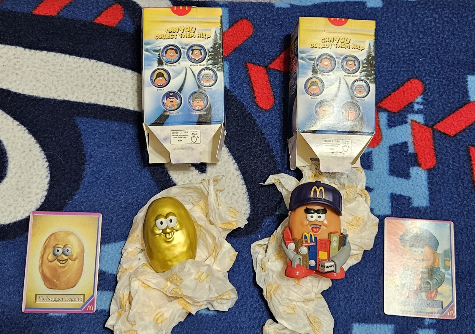 Set Of 2 McDonald's Kerwin Frost McNugget Buddies (Includes The Golden Nugget)