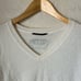 Brazeau tricot ivory cashmere v neck sweater