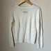 Brazeau tricot ivory cashmere v neck sweater
