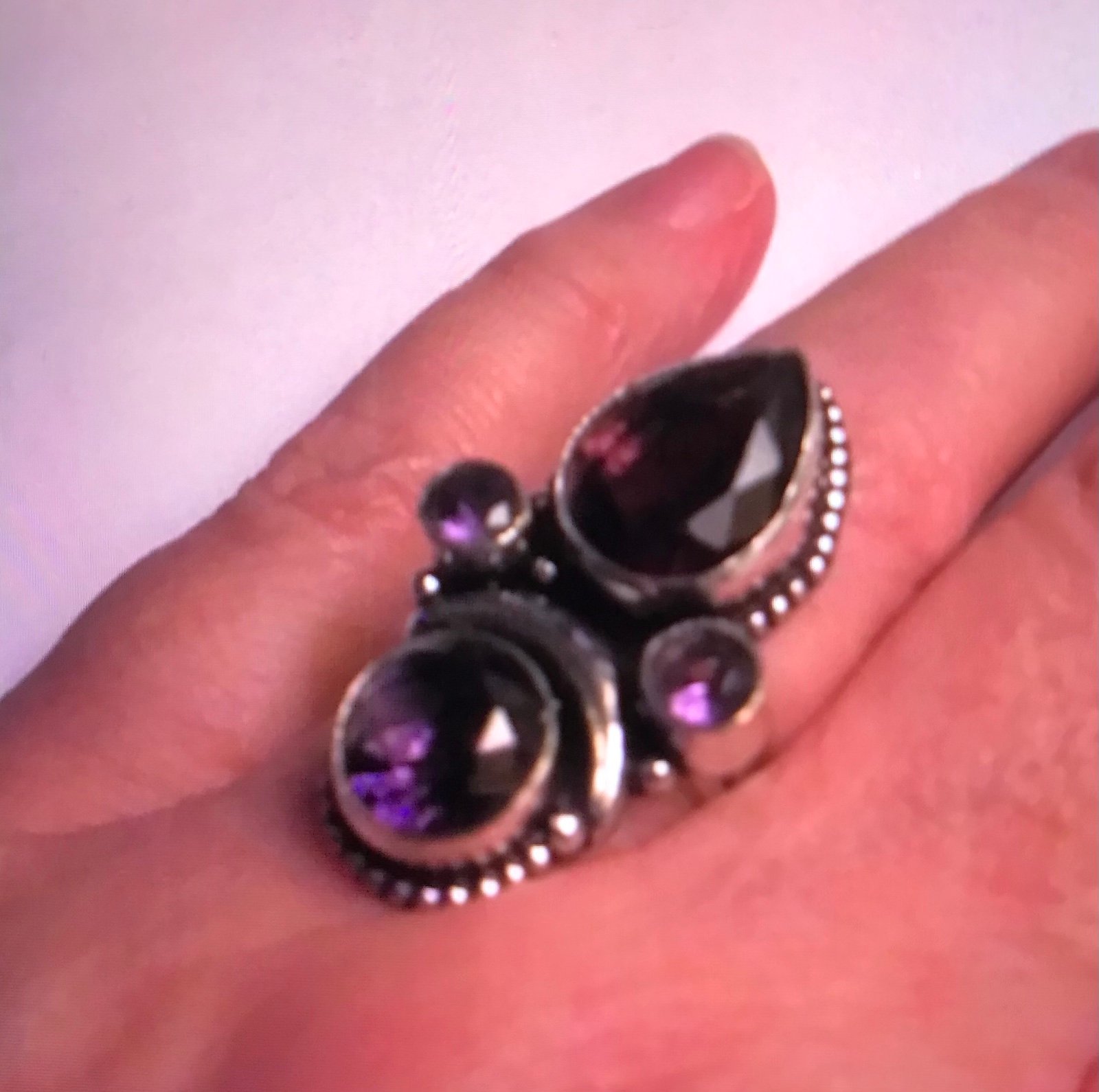 Amethyst 925 Sterling Silver Ring