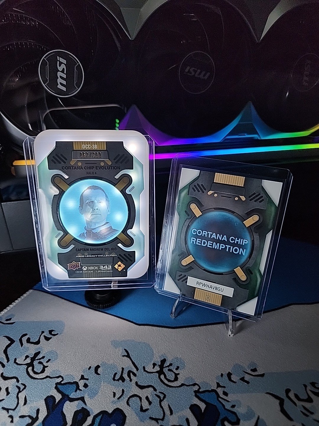 Halo Legacy Collection Cortana Chip Evolution /399 H4 Captain Del Rio DCC-38