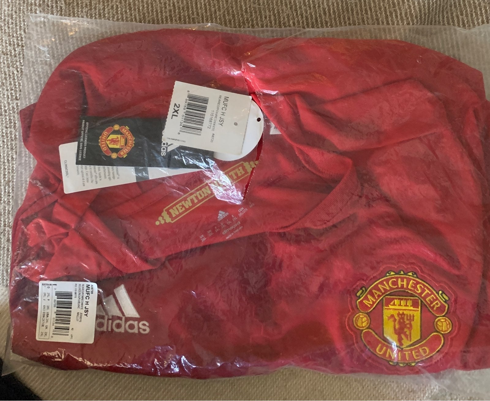 Men's adidas Red Manchester United 2016/17 Replica Home Jersey