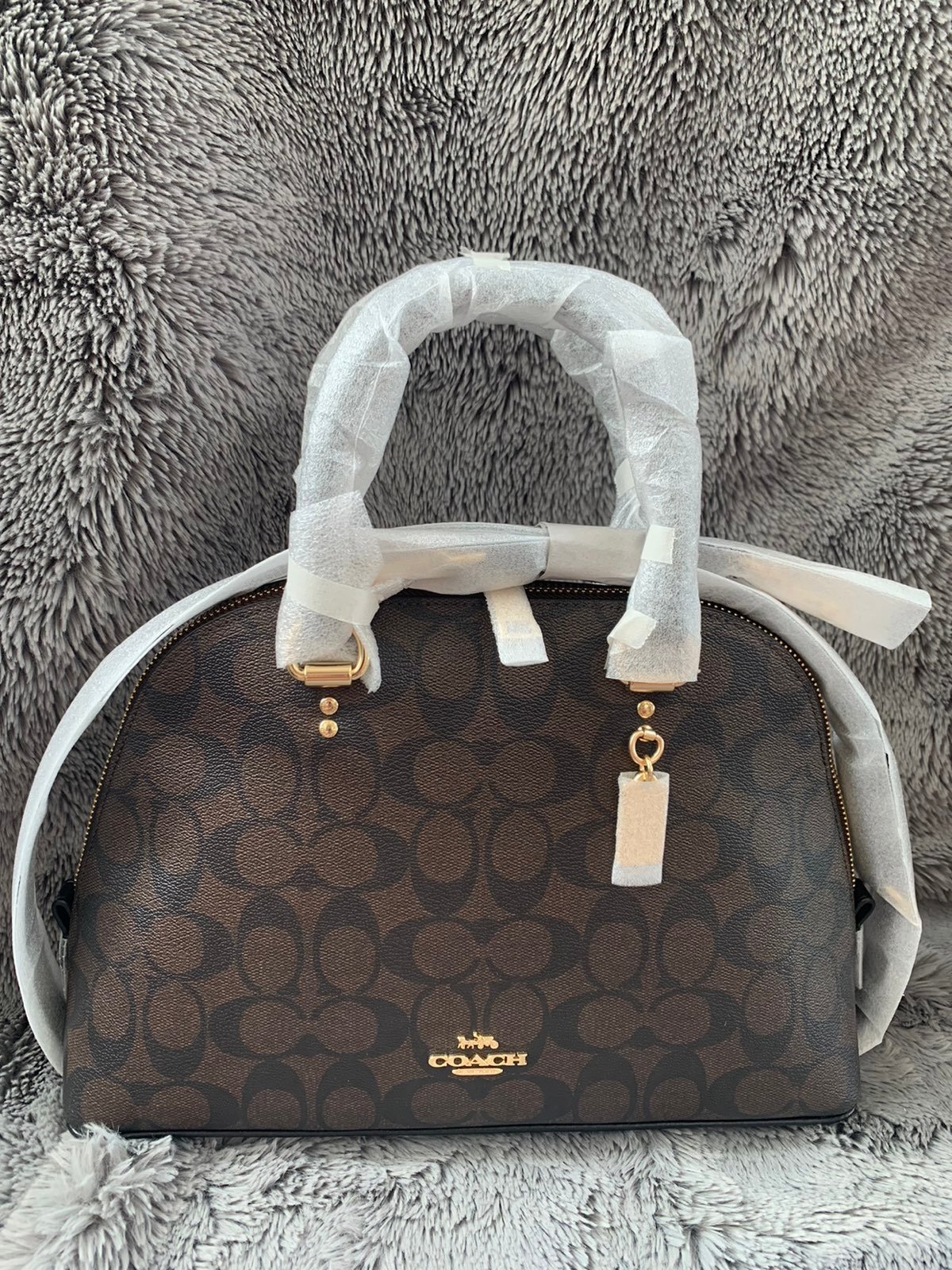 Coach Katy Satchel in Signature Canvas
