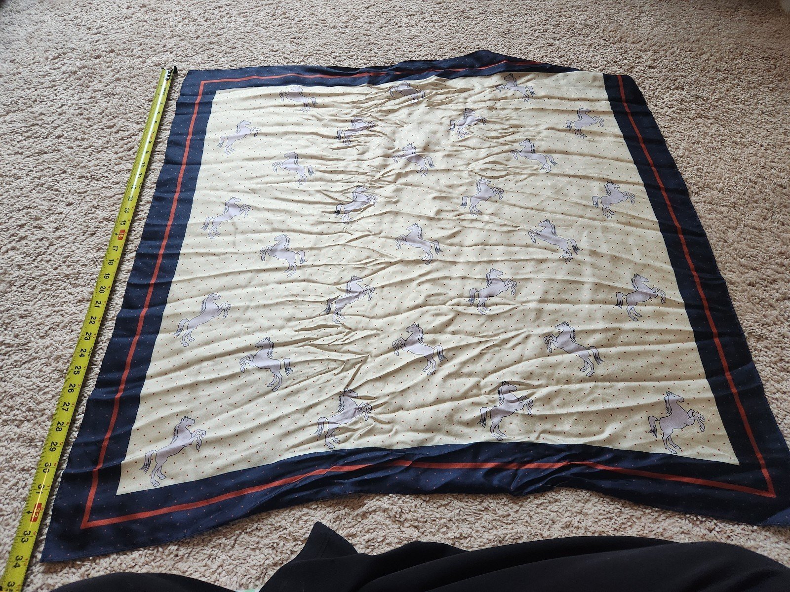 CAbi GALLOP Silk Scarf with horses Spring 2018 #5374