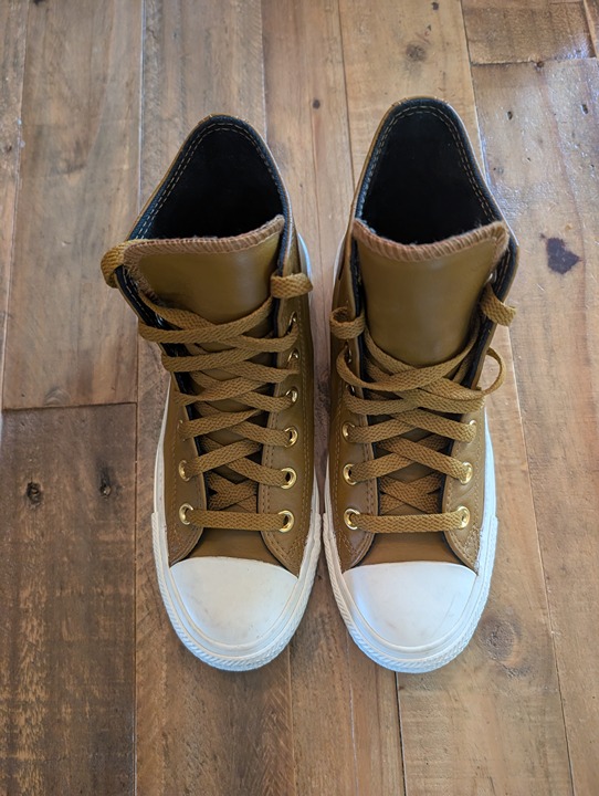 CONVERSE Chuck Taylor All Star Hi Raw Sugar Nubuck Leather Sneakers size 6.5 Wom
