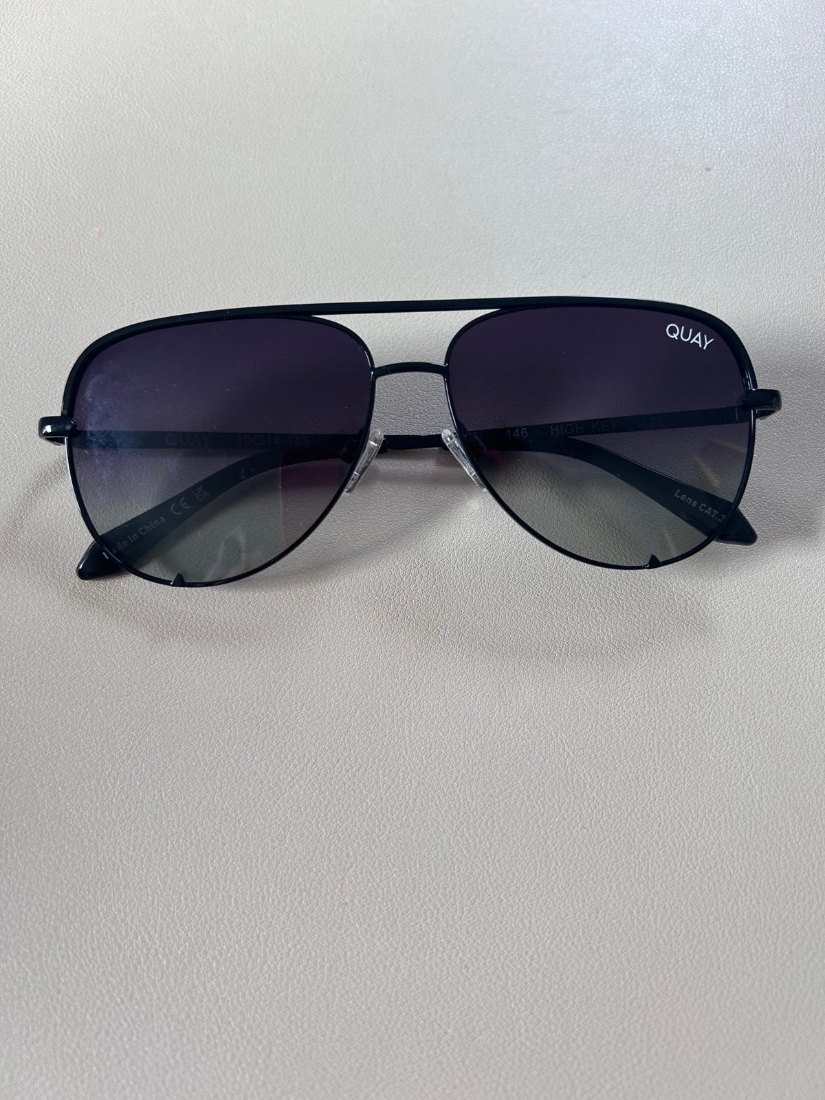 Quay High Key Black Polarized sunglasses