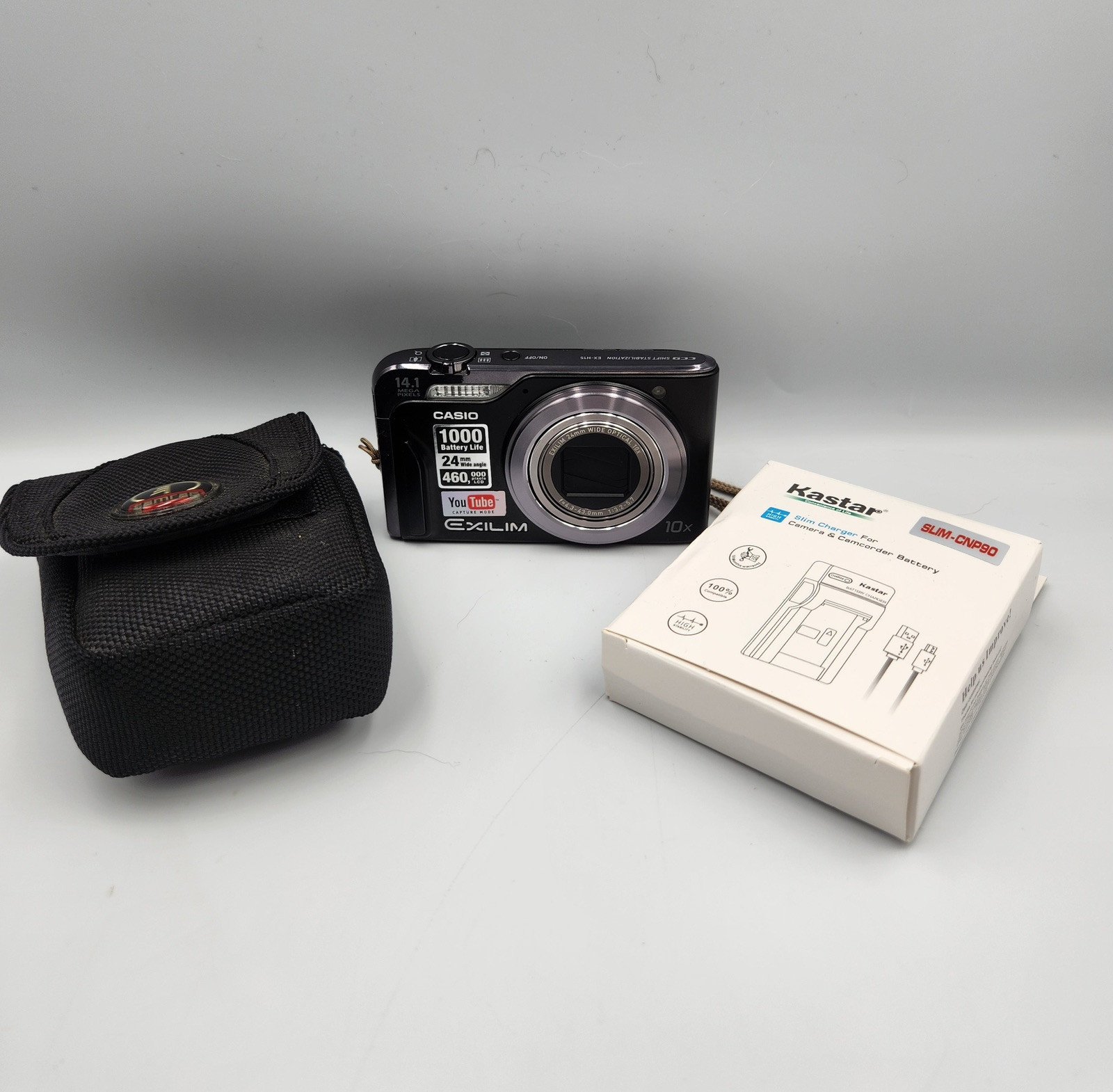 Casio Exilim EX-H15 Digital Camera 10X 14.1 Megapixels YouTube Capture Mode