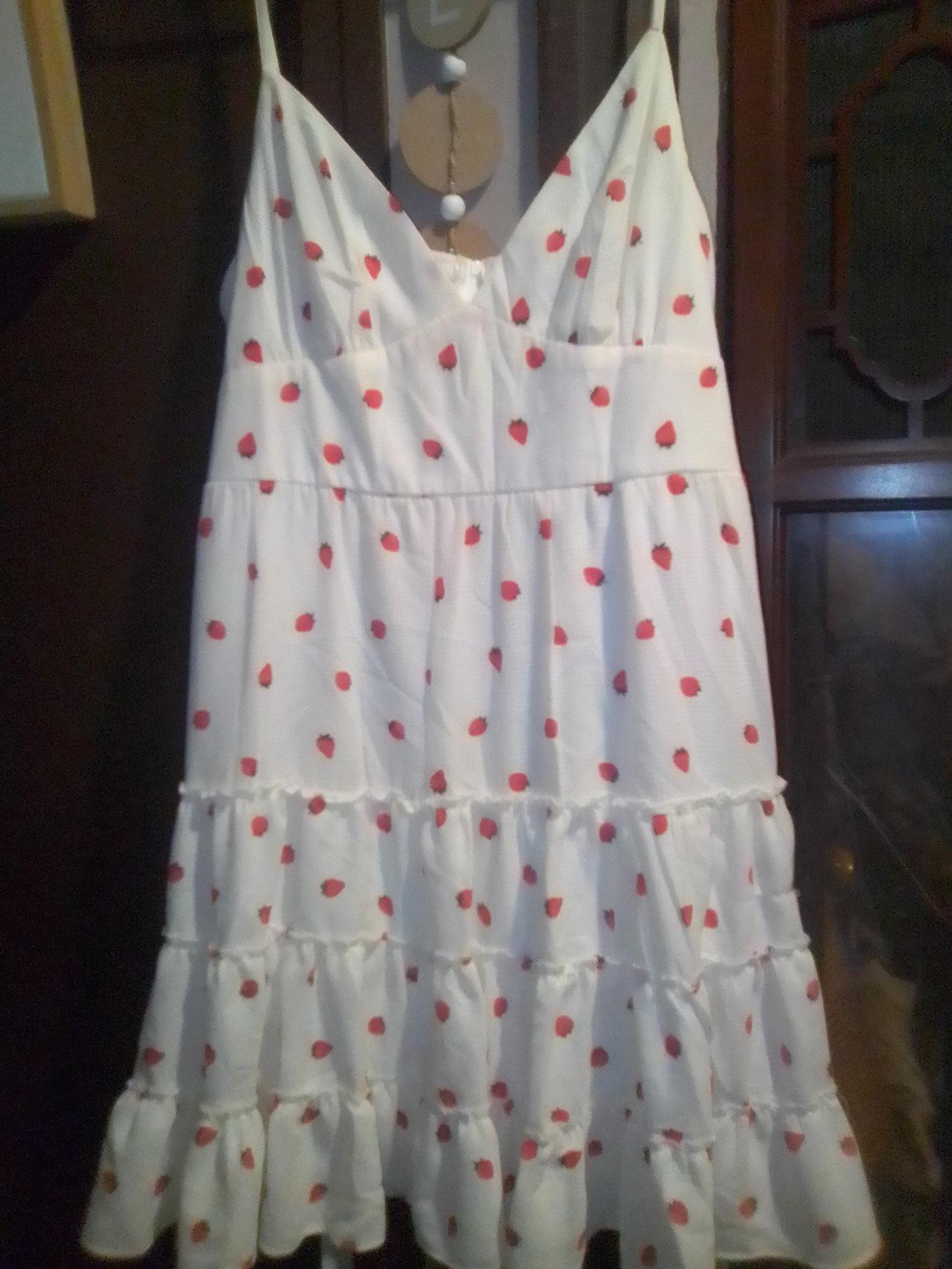 Strawberry print summer dress