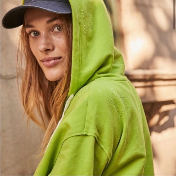 NWT Saturday/Sunday Starry Cropped Hoodie Anthro Small
