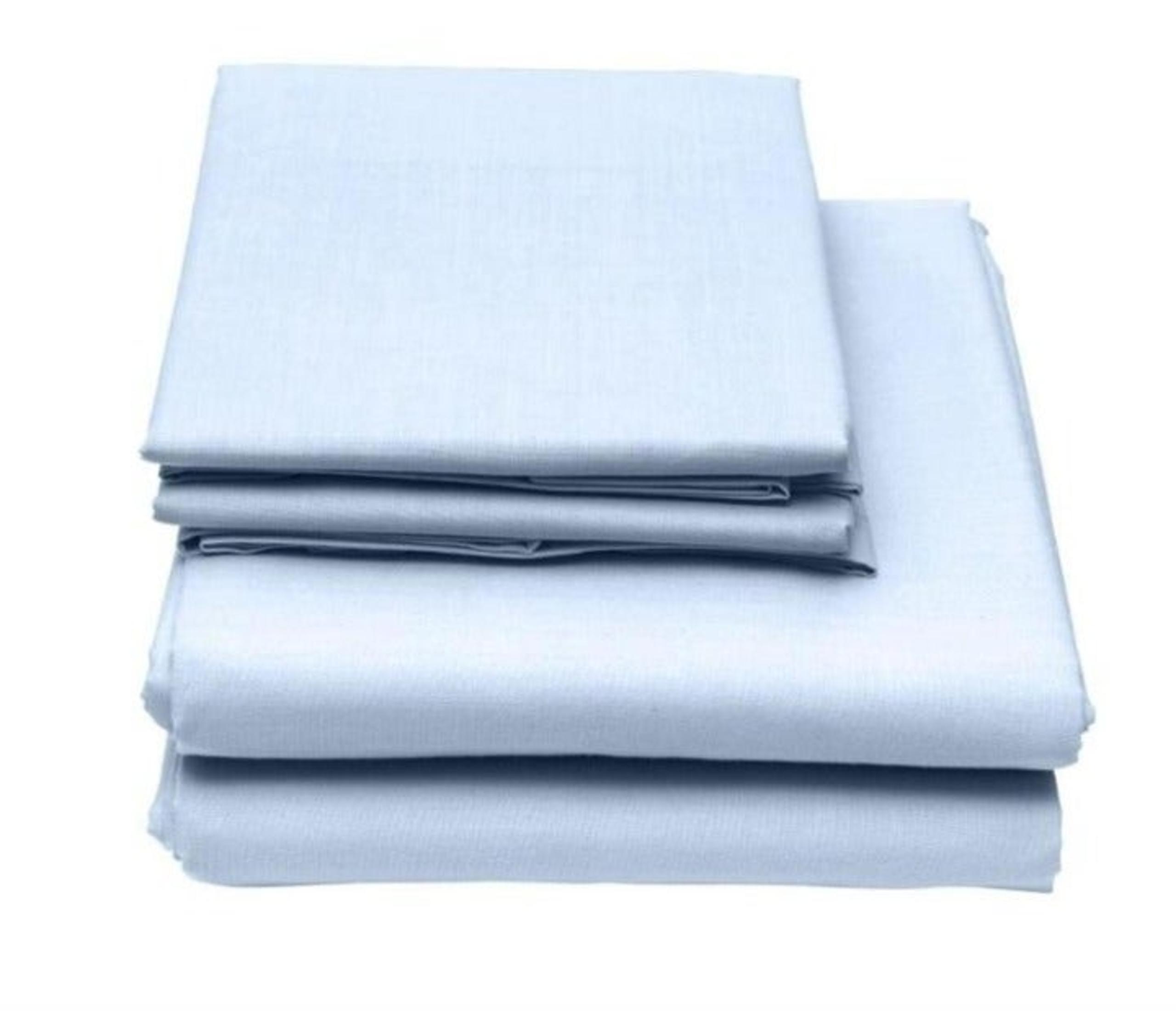 Hotel Collection Full 4 Piece Bed Sheet Set Sky Blue