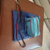 Dooney & Bourke light blue camera bag