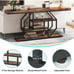 70.9 Extra Long Console Table, 4-Tier Modern Gold Entryway Table