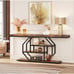 70.9 Extra Long Console Table, 4-Tier Modern Gold Entryway Table