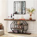 70.9 Extra Long Console Table, 4-Tier Modern Gold Entryway Table