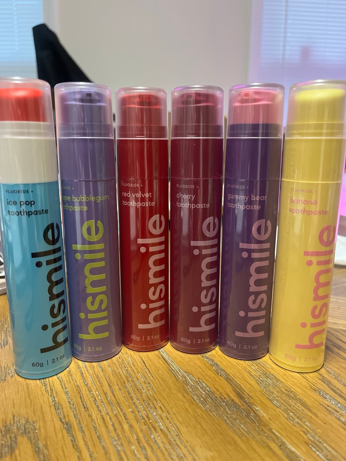 6 hismile toothpastes - NEW