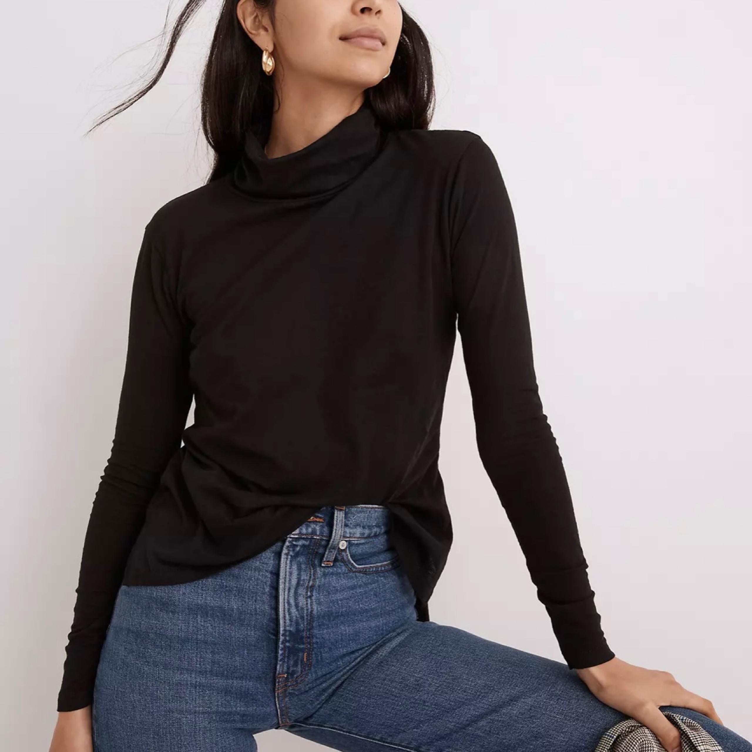 Madewell Whisper Cotton Turtleneck