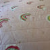 Full/Queen Kids Coverlet Set. Rainbows. 4 piece set.