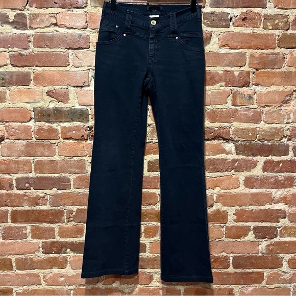 Weekend Max Mara Romania Bootcut Jeans Size 4 Faded Black