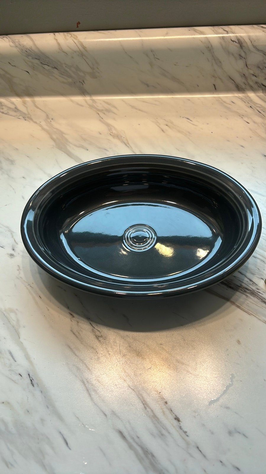 Fiesta slate oval vegetable serving bowl