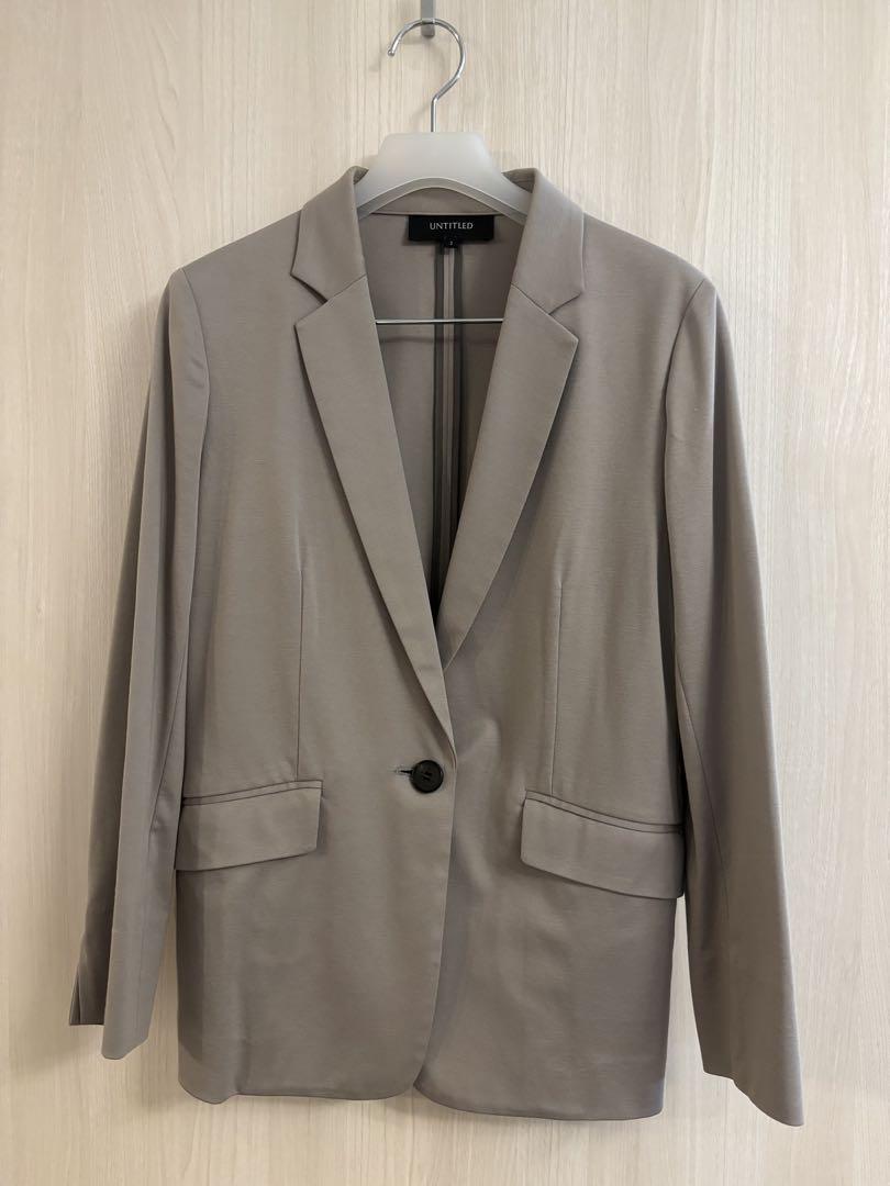 UNTITLED Pantsuit (Top and Bottom) - Cotton Material, Gray