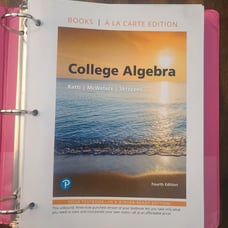 College Algebra 4th Edition; Pearson