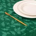 NEW Christmas Jacquard Tablecloth Waterproof Elegant Damask Floral Pattern 52x70