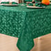 NEW Christmas Jacquard Tablecloth Waterproof Elegant Damask Floral Pattern 52x70