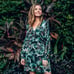 Johanna Ortiz X H&M Green Tropical floral Dress Size XS