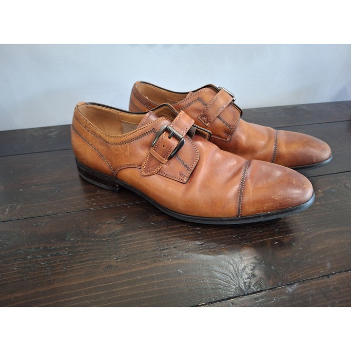 EUC Steve Madden Brown Covet Leather Oxford with Buckle/ Sx. 9