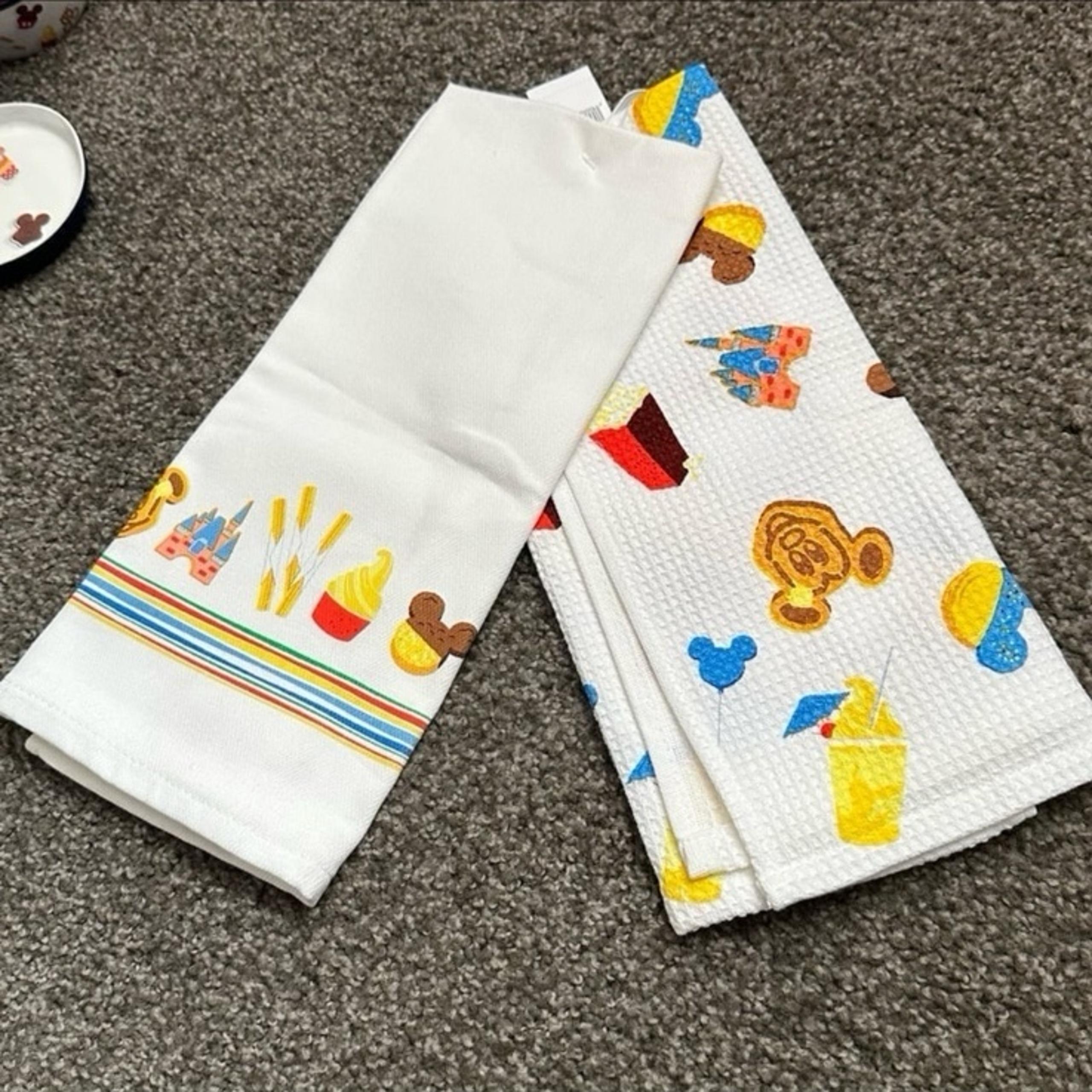 Disney Parks Snack Icons Kitchen Towel Set