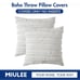 Set of 2 Decorative Boho Throw Pillow Covers 16x16 Inch