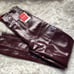SPANX Faux Patent Leather Leggings Ruby XS