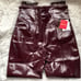 SPANX Faux Patent Leather Leggings Ruby XS