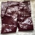 SPANX Faux Patent Leather Leggings Ruby XS